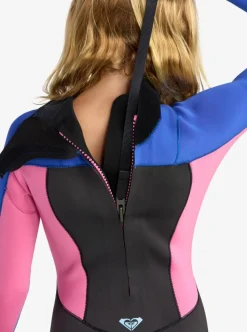 Combinaison de surf fille PROLOGUE+ 3/2 mm zip dorsal cobalt ROXY