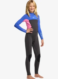 Combinaison de surf fille PROLOGUE+ 4/3 mm zip dorsal cobalt ROXY