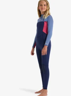 COMBINAISON DE SURF FILLE PROLOGUE DARK 3/2 DENIM BACK ZIP ROXY