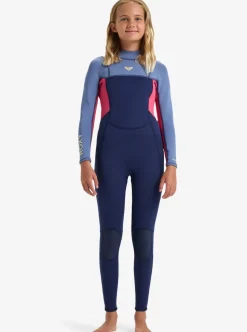 COMBINAISON DE SURF FILLE PROLOGUE DARK 3/2 DENIM BACK ZIP ROXY