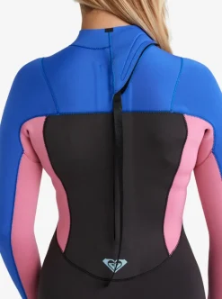 Combinaison de surf fille PROLOGUE+ 3/2 mm zip dorsal cobalt ROXY