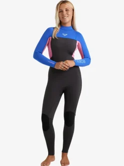 Combinaison de surf fille PROLOGUE+ 3/2 mm zip dorsal cobalt ROXY