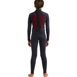 Combinaison de surf garçon PROLOGUE+ GBS 4/3 mm zip dorsal noir QUIKSILVER