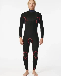 Combinaison de surf homme DAWN PATROL PERF 3/2 mm zip poitrine RIP CURL