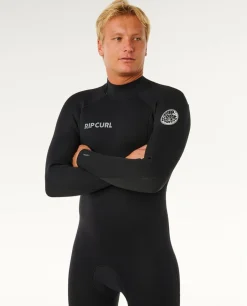 Combinaison de surf homme TRAD 3/2 mm zip poitrine noir RIP CURL