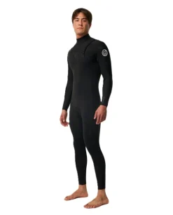 Combinaison de surf homme DAWN PATROL WARMTH 3/2 mm zip poitrine noir RIP CURL
