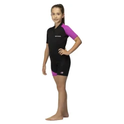 Combinaison shorty junior AQUATIC zip frontal rose 2 mm SALVIMAR