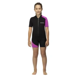 Combinaison shorty junior AQUATIC zip frontal rose 2 mm SALVIMAR