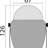 Compas Finder 2"5/8 avec étrier blanc/bleu - RIVIERA