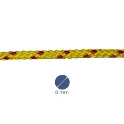 CORDAGE DE SÉCURITÉ FLOTTANT - jaune / fil rouge - MEYER-SANSBOEUF