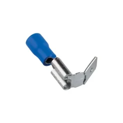 Cosse 6.3mm - languette de dérivation avec clip bleu - lot de 10