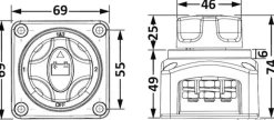 Coupleur de batterie 4 positions - Osculati