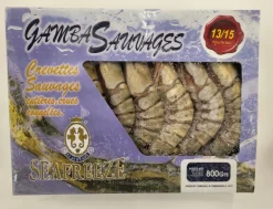 CREVETTES CRUES SAUVAGES 13/15 P 800G .