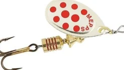 Cuiller Avec Hameçon Triple Aglia Argent/Pts Rouge MEPPS