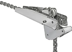 Davier à bascule en acier inox poli - léger et compact