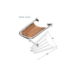Delphiniere en inox sans davier