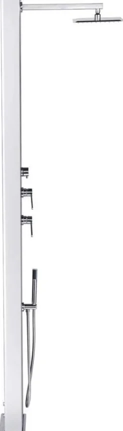Douche hybride dada 37 l - gris/habillage bois + rince pieds