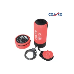 Douche solaire à pression 11 litres rouge COASTO