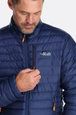 Doudoune Homme Microlight Jacket Deep Ink (Marmalade) RAB