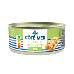 DUO CRABE ET CREVETTES 105g COTE MER
