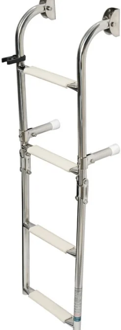 Echelle repliable en inox - 4 Marches