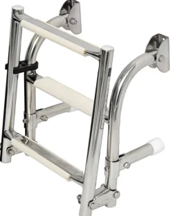 Echelles Repliables de Coque En Inox - 3 Marches - Différentes Largeurs - Osculati