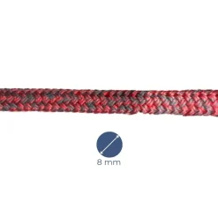 ECOUTE HOBART MS384 DYNEEMA SK78 DOUBLE TRESSE GAINE BLACK TECHNORA - ROUGE - MEYER