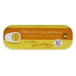 FILETS MAQUEREAUX MOUTARDE 169G