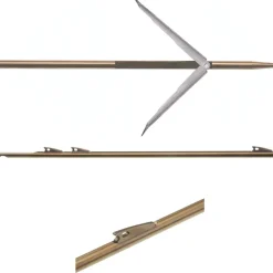 Flèche arbalète chasse sous-marine 3 ailerons double ardillon Ø 6.5 mm inox 17-4ph CAPTURE SALVIMAR