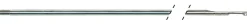 FLECHE INOX FILETEE Ø 6.5 MM FILETAGE 6X100 DESIAGE