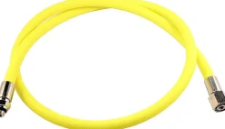 Flexible moyenne pression tressé extraflex 100 cm JAUNE mâle 3/8" / femelle 9/16" AQUATYS