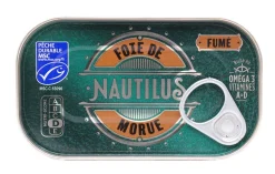 FOIE DE MORUE FUME 120G NAUTILUS