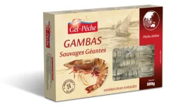 GAMBAS GEANTES CRUES SAUVAGES 2/4 PIECES 800G