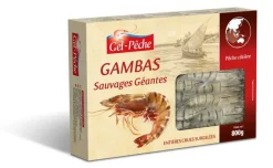 GAMBAS SAUVAGES CRUES 8/12 800G