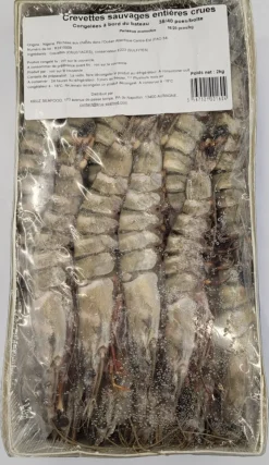 GAMBAS SAUVAGES D EXCEPTION NIGERIA 35/40 P 2 KG