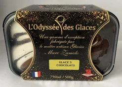 GLACE ARTISANALE 3 CHOCOLATS 750ML
