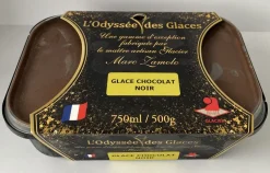 GLACE ARTISANALE CHOCOLAT NOIR 750ML ODYSSEES DES GLACES