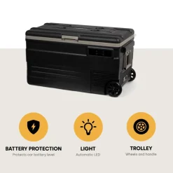 Glacière à compression avec roulettes 75 L
