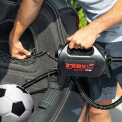 GONFLEUR MINI COMPRESSEUR ELECTRIQUE 12 & 220-240 VOLTS INTEX