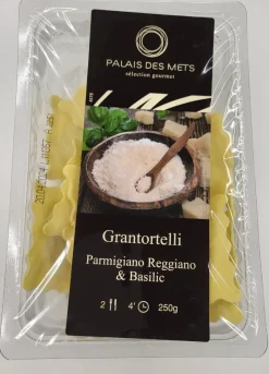 GRANTORTELLI FRAIS AU PARMIGIANO REGGIANO AOP ET AU BASILIC 250G PALAIS DES METS