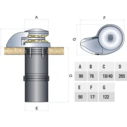 Guindeau SMART V - 500/800 W - Ø 6 ou 8 mm - Italwinch