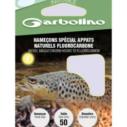 HAMEÇON MONTÉ GARBOLINO SPECIAL APPATS NATURELS FLUOROCARBONE