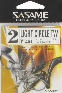 HAMEÇON SASAME LIGHT CIRCLE BLACK NICKEL