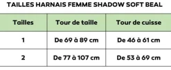 Harnais baudrier d'escalade SHADOW SOFT BEAL