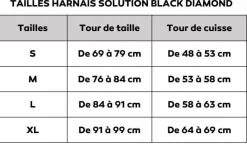 Harnais baudrier d'escalade SOLUTION BLACK DIAMOND