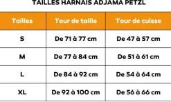 Harnais baudrier réglable ADJAMA PETZL