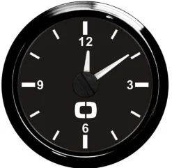 Horloge au quartz noir/noir 57mm - OSCULATI