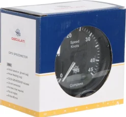 INDICATEUR DE VITESSE AVEC COMPAS GPS NOIR | OSCULATI