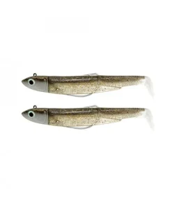 Kit Leurre Off Shore Souple Armé Black Minnow 120 +Tête Plombée FIIISH