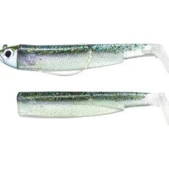 Kit Leurre Off Shore Souple Armé Black Minnow 120 +Tête Plombée FIIISH